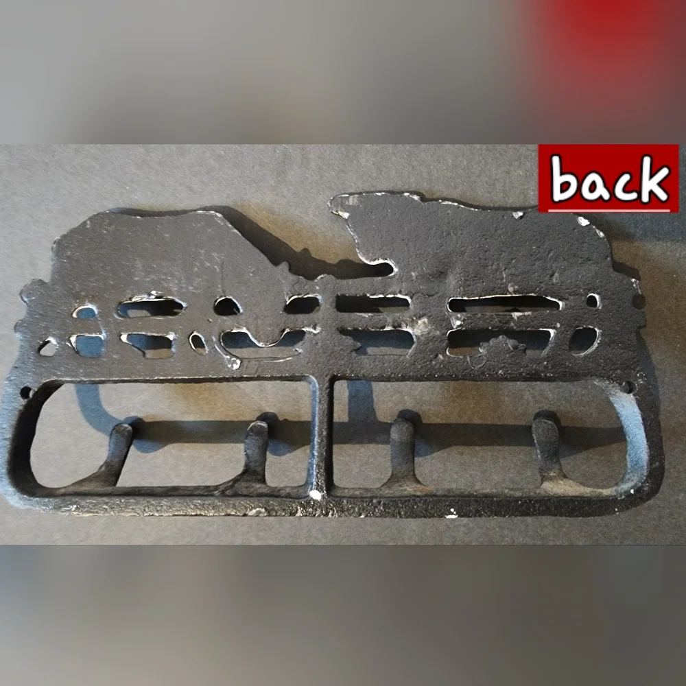 Cast Iron Handpainted Cow Wall Hook